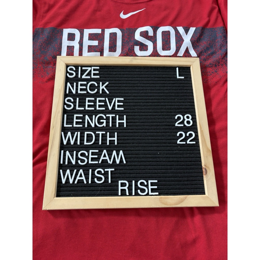 Nike Authentic tee shirt size L boston red sox short sleeve pullover - Picture 3 of 6